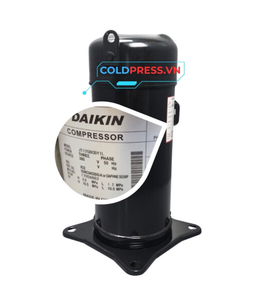 Máy nén lạnh Daikin JT125BCBY1L – Scroll 4HP, gas R22, 3 pha