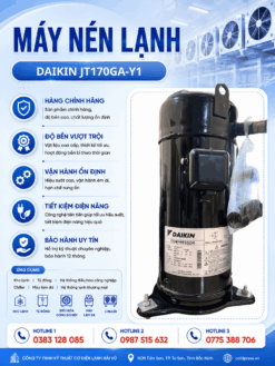 Máy nén lạnh Daikin JT170GA-Y1 – Scroll 5.5HP, gas R22, 3 pha