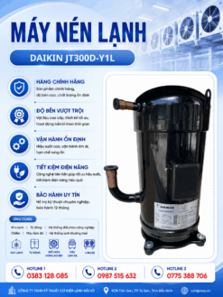 Máy nén lạnh Daikin JT300D-Y1L – Scroll 10HP, gas R22, 3 pha