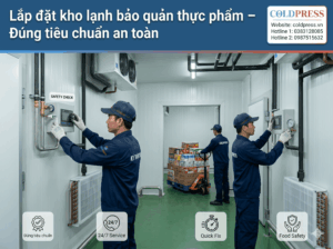 Lắp đặt kho lạnh bảo quản thực phẩm – Đúng tiêu chuẩn an toàn