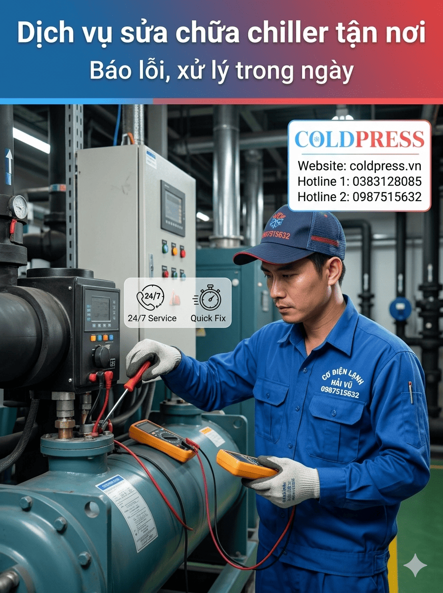 dịch vụ sửa chữa chiller