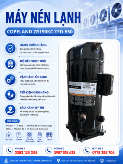 Máy nén lạnh Copeland ZR190KC-TFD-550