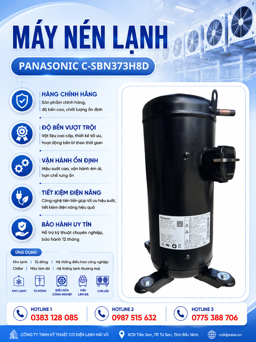 Máy nén lạnh Panasonic c-sbn373h8d Máy nén lạnh Panasonic c-sbn373h8d