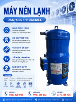 Máy nén lạnh Danfoss SH120A4ALC – Scroll 10HP, gas R410A, 380V 3 pha